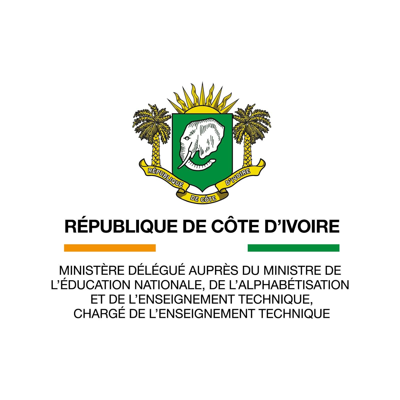 République de Côte d'Ivoire — Ministère délégué à l'Enseignement Technique